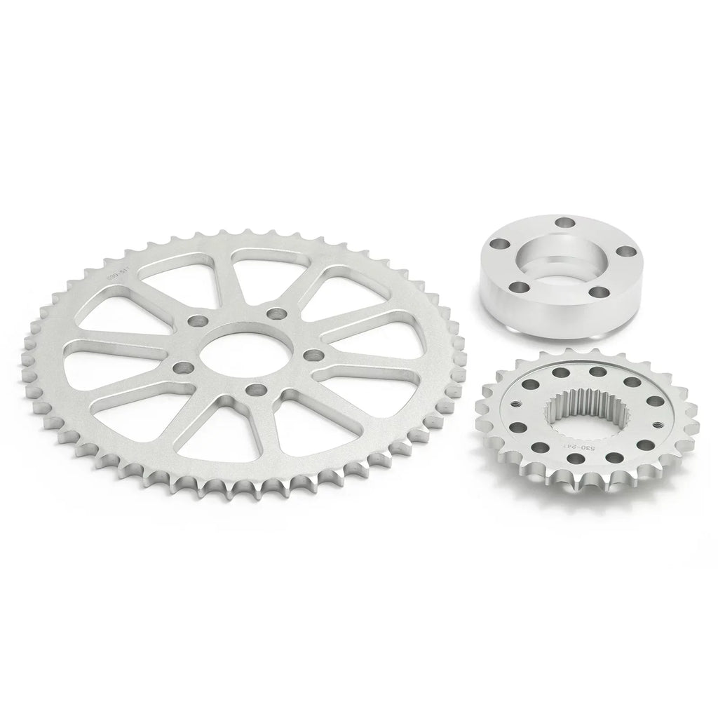Drive Front Rear Sprocket Conversion Kit for Harley Dyna