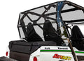 SuperATV Heavy Duty Rear Windshield for 2014+ Kawasaki Teryx 4 800 / 2021+ Teryx 4  1/4" Thick Lightly Tinted Polycarbonate 250x Stronger Than Glass Protects You From Flying Debris Made in !