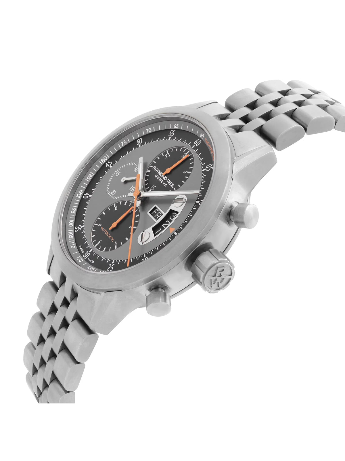 Pre-Owned Raymond Weil Freelancer Titanium Gray Dial Automatic Mens Watch 7745--05609 (Good)
