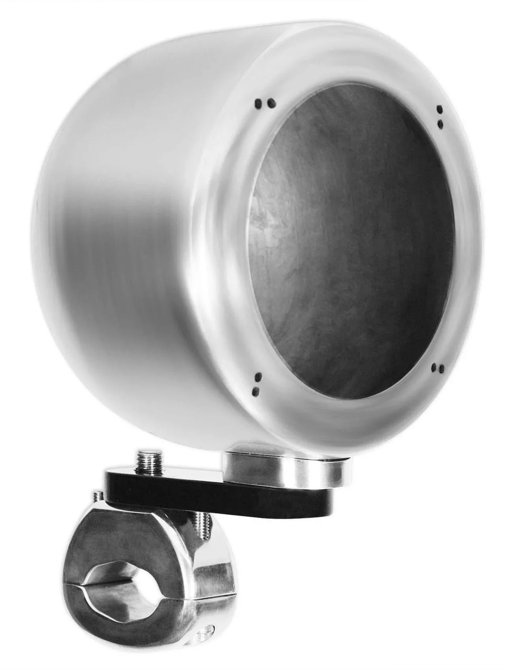 (2) Rockville  4" Chrome Swivel Aluminum Motorcycle Handlebar Speaker Pods