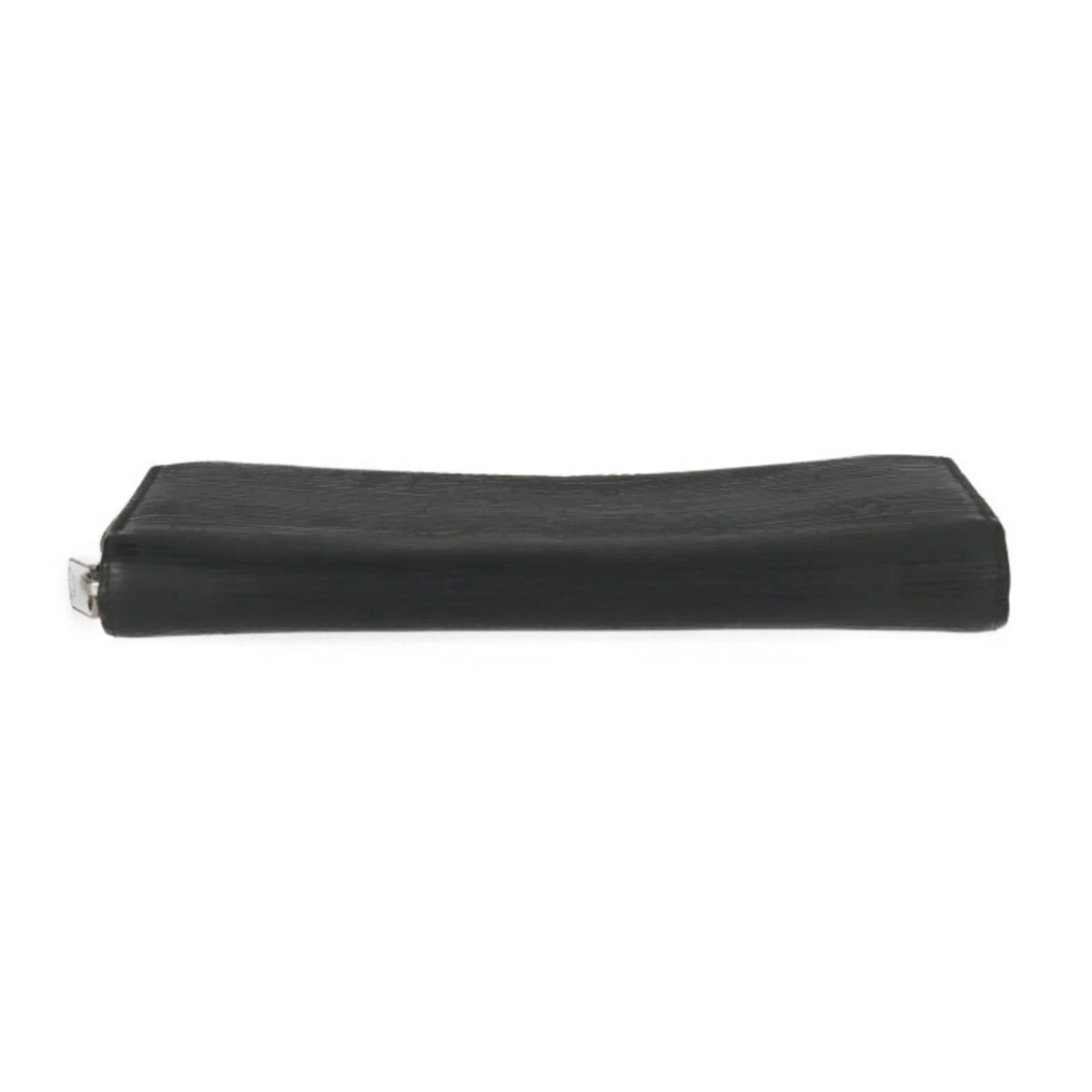 Pre-Owned   Louis Vuitton Zippy Wallet Long  Epi Leather Black Silver Hardware Round Zipper (Good)