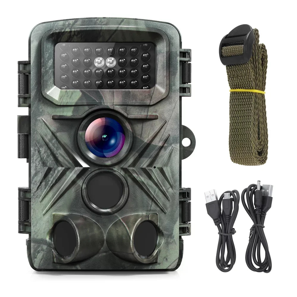 32MP 1080P Outdoor Trail Camera Field Detection Infrared Camera 2.0 Inch  Color Display Day Night Use Hunts Night-Visions Camera  Waterproof