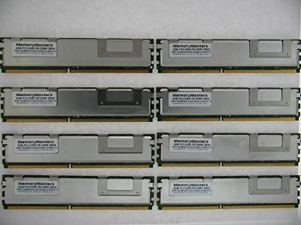 Memorymaster 32GB Kit (8x4GB) Fully Buffered Memory Ram for  Servers and  : PowerEdge 1900 1950 1950  1955 2900 2900  2950 2950     - Not for Desktop or laptops