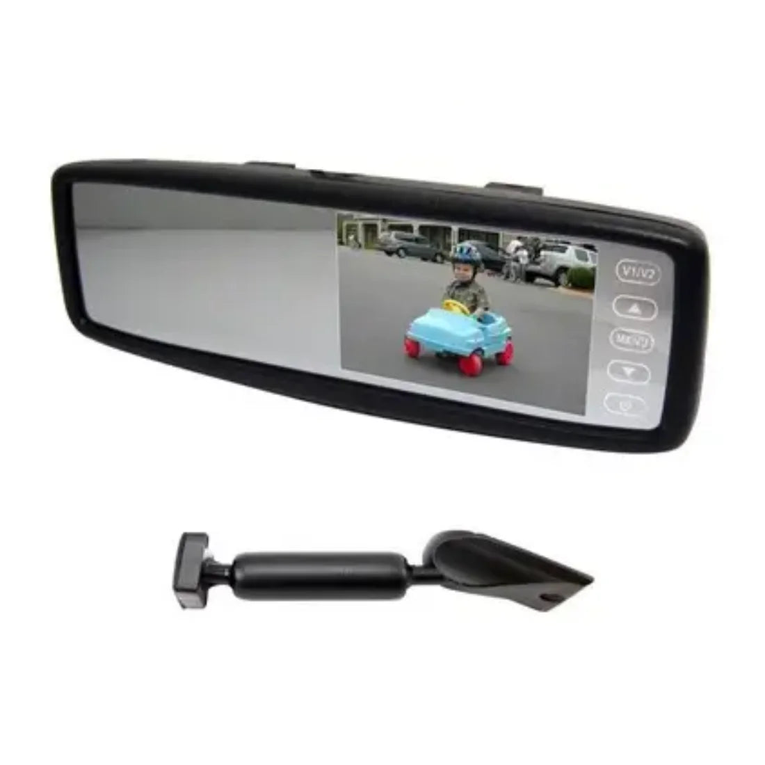 Accele  4.3" Widescreen  Glass-Mount Rear-View Mirror Monitor
