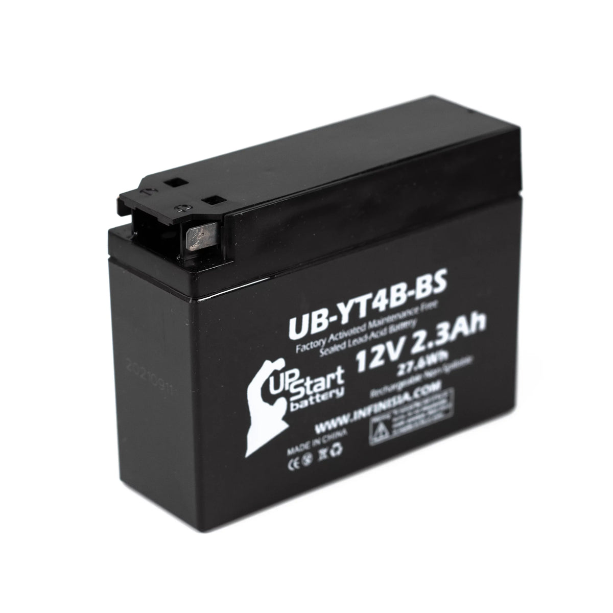3-Pack UpStart Battery Replacement for 2007 Yamaha  400CC Factory Activated, Maintenance Free, Motorcycle Battery - 12V, 2.3Ah, --