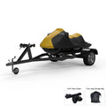Weatherproof Jet Ski Cover For  Wave Runner  Limited  2017-2018 -  / Black - All Weather - Trailerable - Protects from Rain, Sun, & More! Includes Trailer Straps & Storage Bag