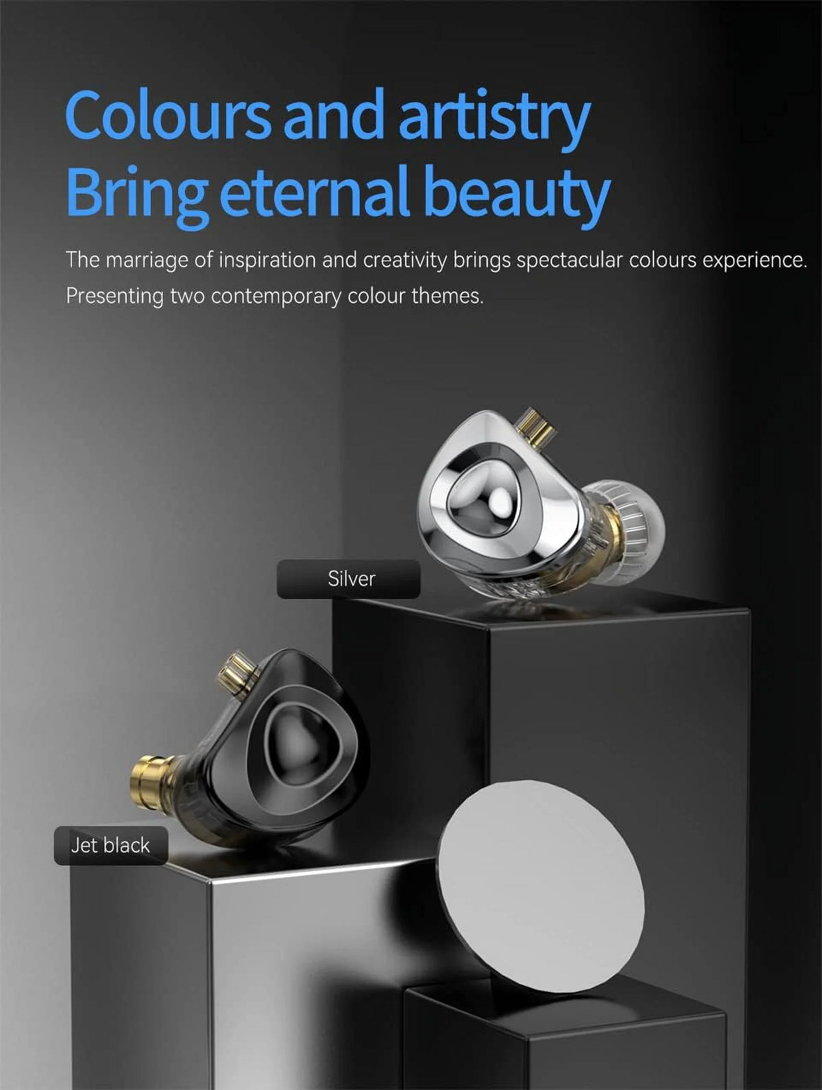 Kinboofi   in Ear Monitor Headphone, 10mm Dual Magnet Dyna Drive Earphone with 4-core Silver-Plated Copper