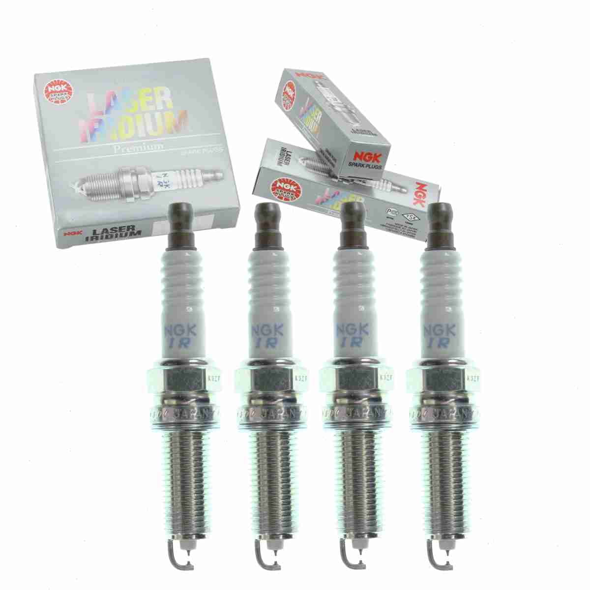 4 pc  93135 Laser Iridium Spark Plugs for 9033  Ignition Wire Secondary Fits select: 2012-2016  , 2012-2016