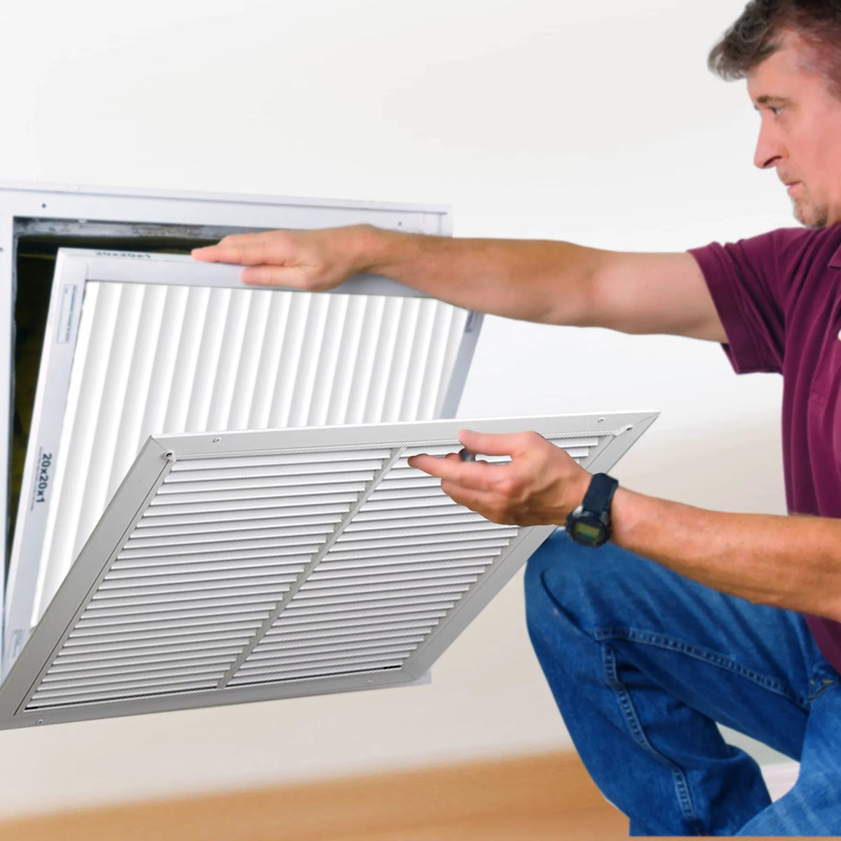 Honeywell 20x25x1  12 Pleated  Furnace Air Filter- 12 Pack