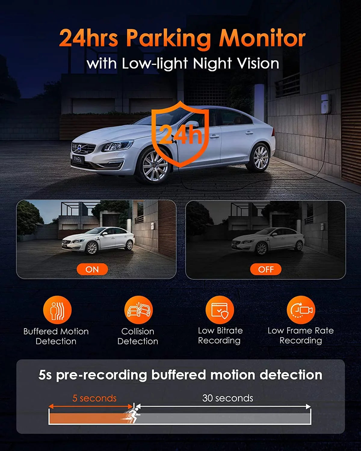 Vantrue  3 Channel 2.5K WiFi Dash Cam Front and Rear Inside, 3 Way Triple  Dash Camera 1944P+1080P+1080P with   Night Vision, Voice Control, 24 Hours Parking Mode, Support 512GB Max