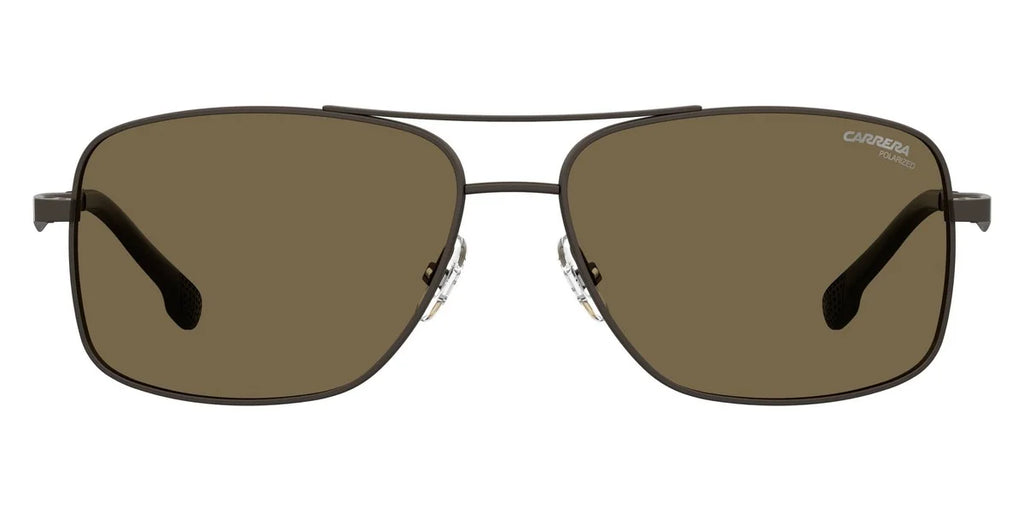 Carrera Polarized Bronze Rectangular Men's Sunglasses  8040/ 009Q/ 60