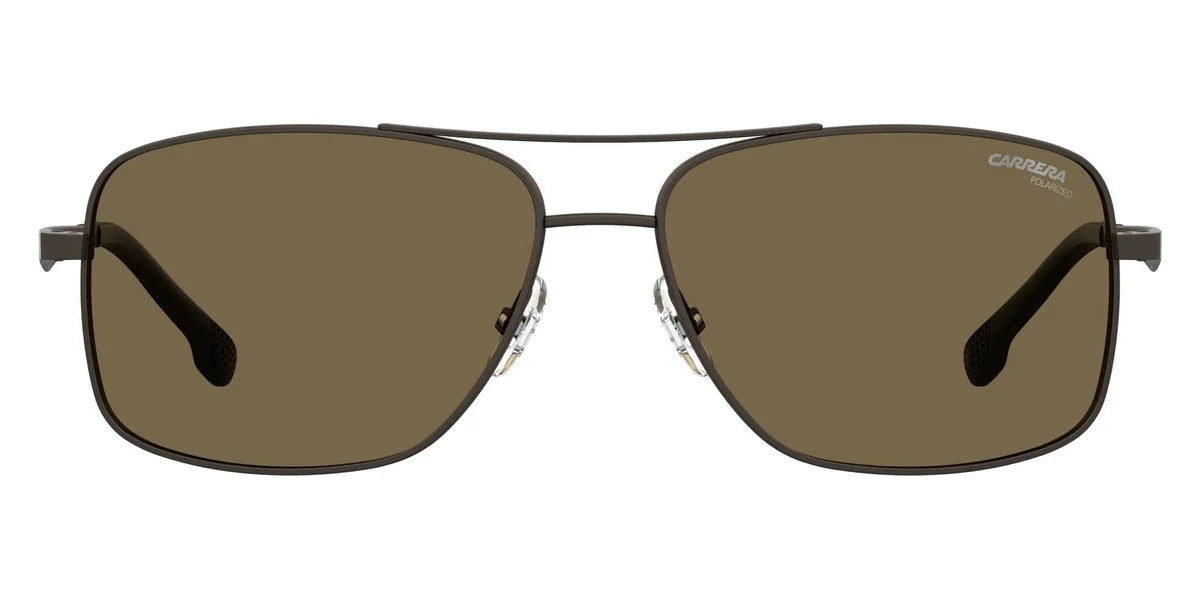 Carrera Polarized Bronze Rectangular Men's Sunglasses  8040/ 009Q/ 60