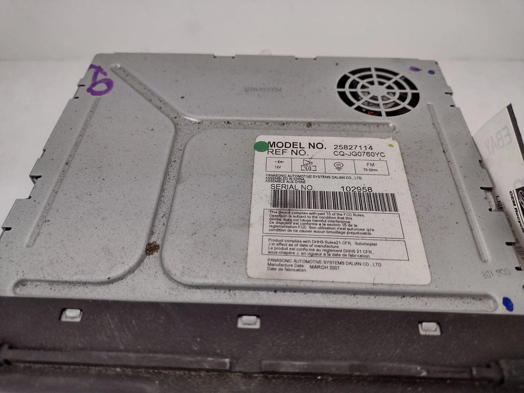 Pre-Owned 07 08 Saturn Outlook     Radio Receiver  - Verify Specific Vehicle Fitment In Description - (Good)