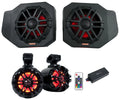 Pair Memphis Audio  Pods+ Tower Speakers+Amp For 2018+ Polaris Ranger