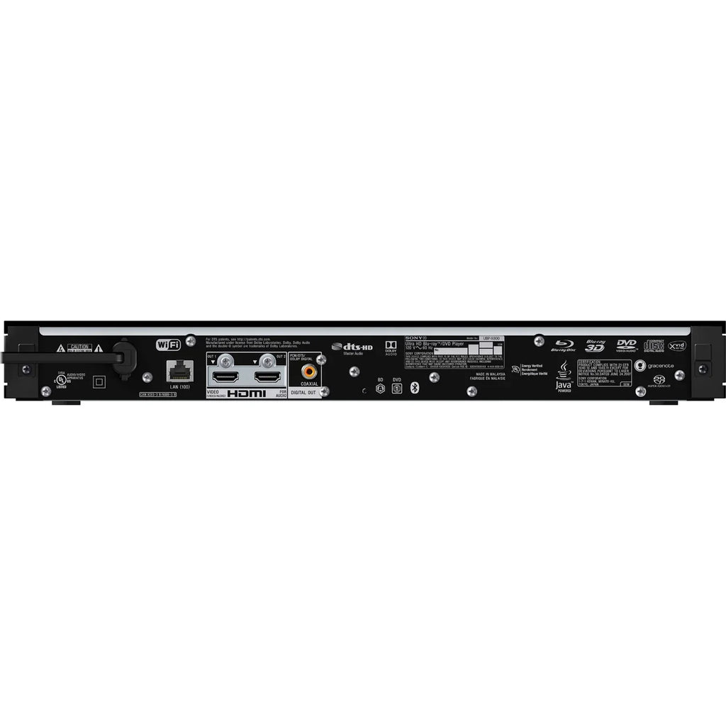 Sony - 4K  Blu-ray Player With  and Dolby Atmos Bundle with Deco Gear 6FT  2.0 Cable + Deco Essential Laser Lens Cleaner + 1 Year  Enhanced Protection Pack