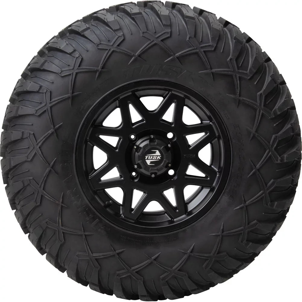 4/137 Tusk Tintic Wheel 14x7 5.0 + 2.0 Matte Black For - Maverick  Max   Turbo  Smart-Shox 72 Inch 2021-2022