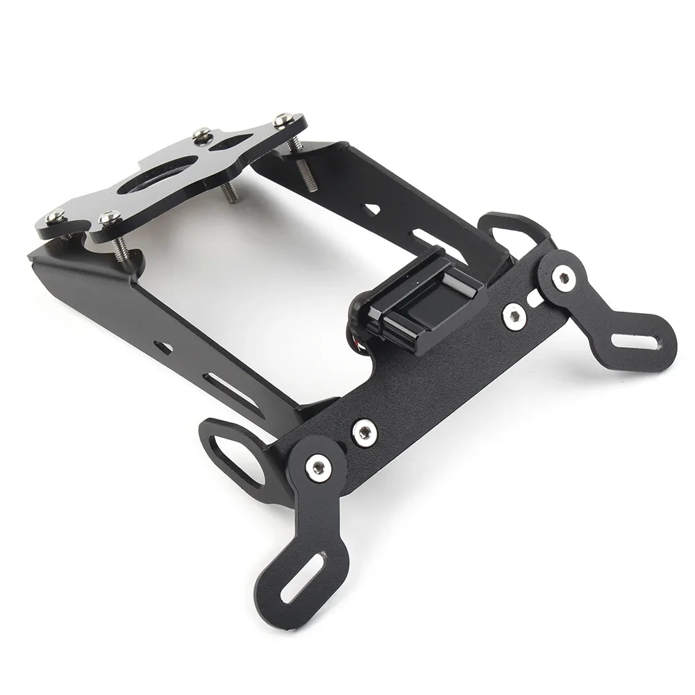 21-22 Black Motorcycle License Plate Holder Fender Eliminator Tail Tidy For Yamaha -09 2021 2022