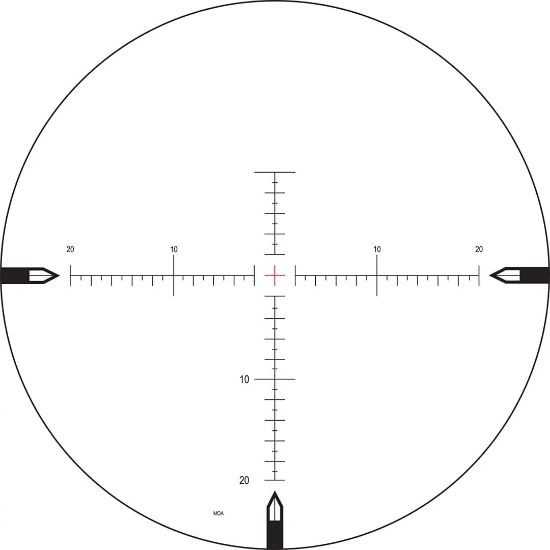 5-25x56mm ZeroStop .250  DigIllum Center Only Illumination  Moar- Reticle Hunting Scope ()