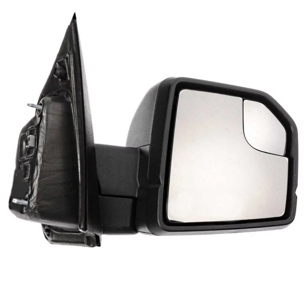 AutoShack Passenger Mirror Power Manual Folding Textured Black Replacement for 2015 2016 2017 2018 Ford -150 2.7L 3.0L 3.3L 3.5L 5.0L   4WD