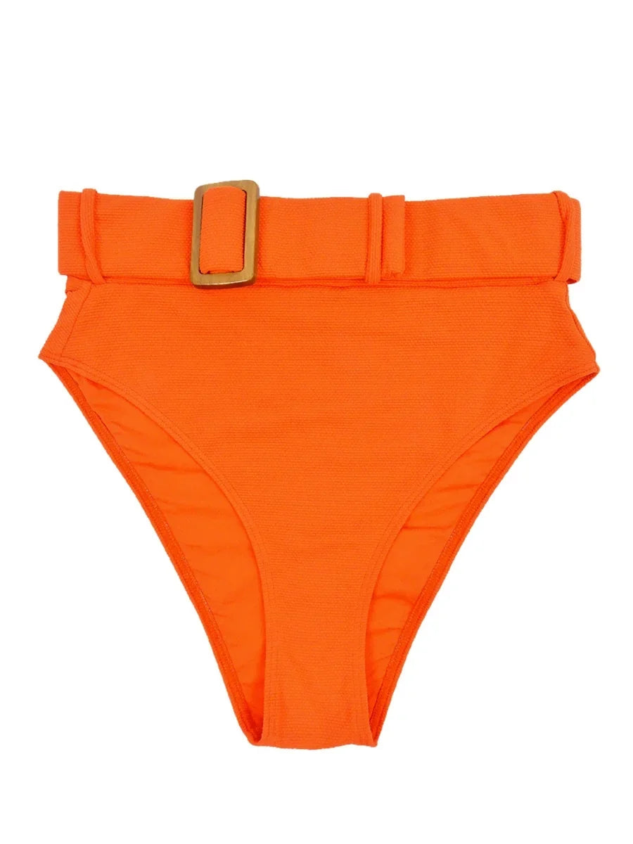 Alexandra Miro Women's Ursula High Waist Bikini Bottom (, Orange)