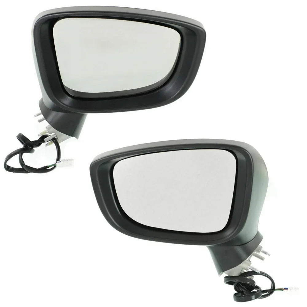 New Pair Of Mirror Compatible With Mazda 3  Sport Grand Touring Gs Gx Gt Sedan Hatchback 4-Door 2.0L 2.5L 2016 By Part Number Ma1321179 Ma1320179 Bhn9-69-1N1 Bhn9-69-1N1 762405-71567-4 762405-71568-1