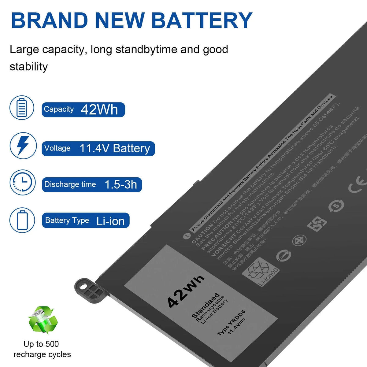 Battery for Dell Vostro 3491 5481 5581,Vostro 5490 5590