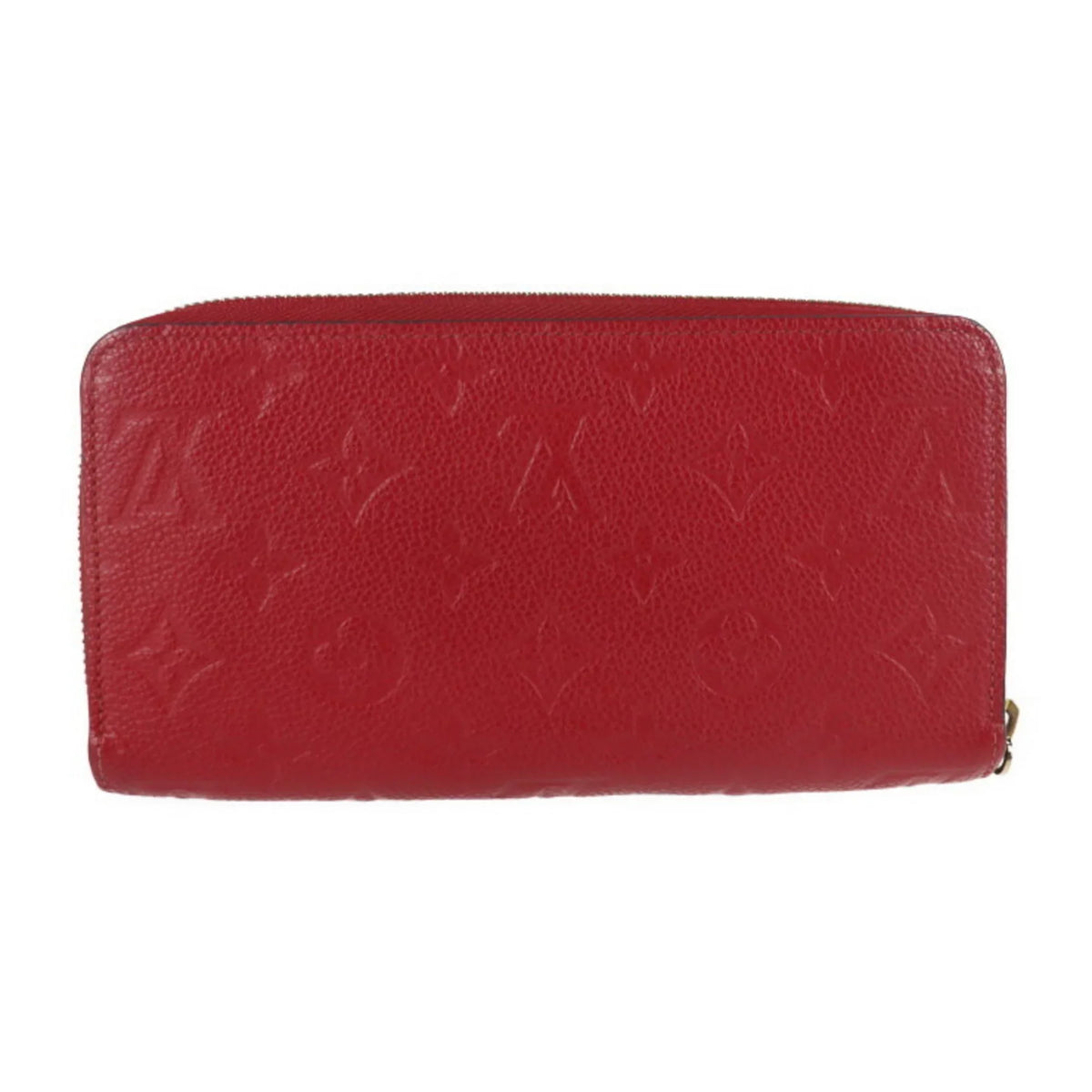 Pre-Owned   Louis Vuitton Zippy Wallet Long  Monogram Implant Cerise Zip Around Round Zipper (Good)