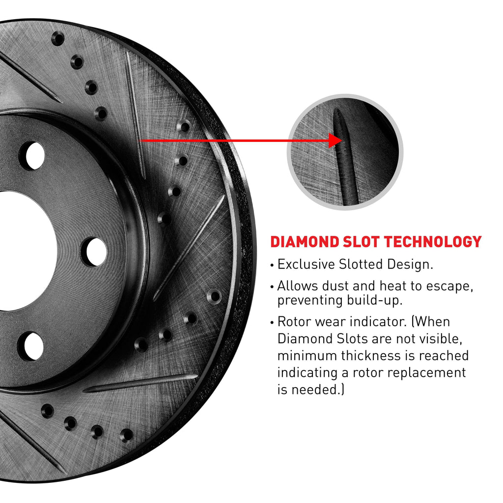 Concepts Whpn2 54245  Concepts Brake Rotor / Black Fits select: 2012  , 2013-2018