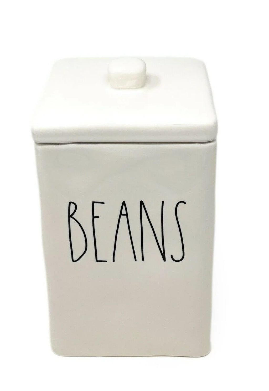 Rae Dunn by Magenta   Letter Ceramic Square Canister with Lid