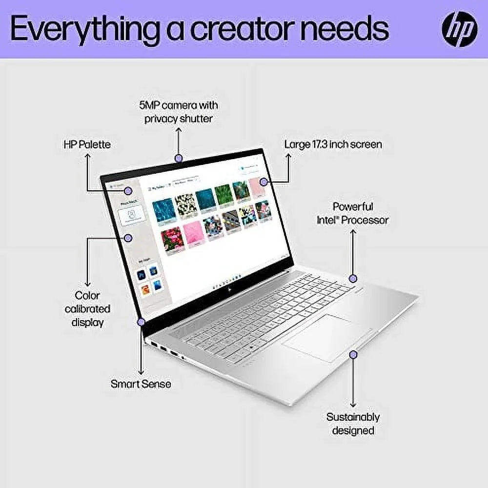 Envy Laptop (2023) | 17.3"   Touchscreen | 12-Core 12th Intel Core i7-1260P Iris Xe Graphics | 64GB  4TB NVMe  | Thunderbolt 4 Wi-Fi 6E Backlit | Windows 10 |  32GB