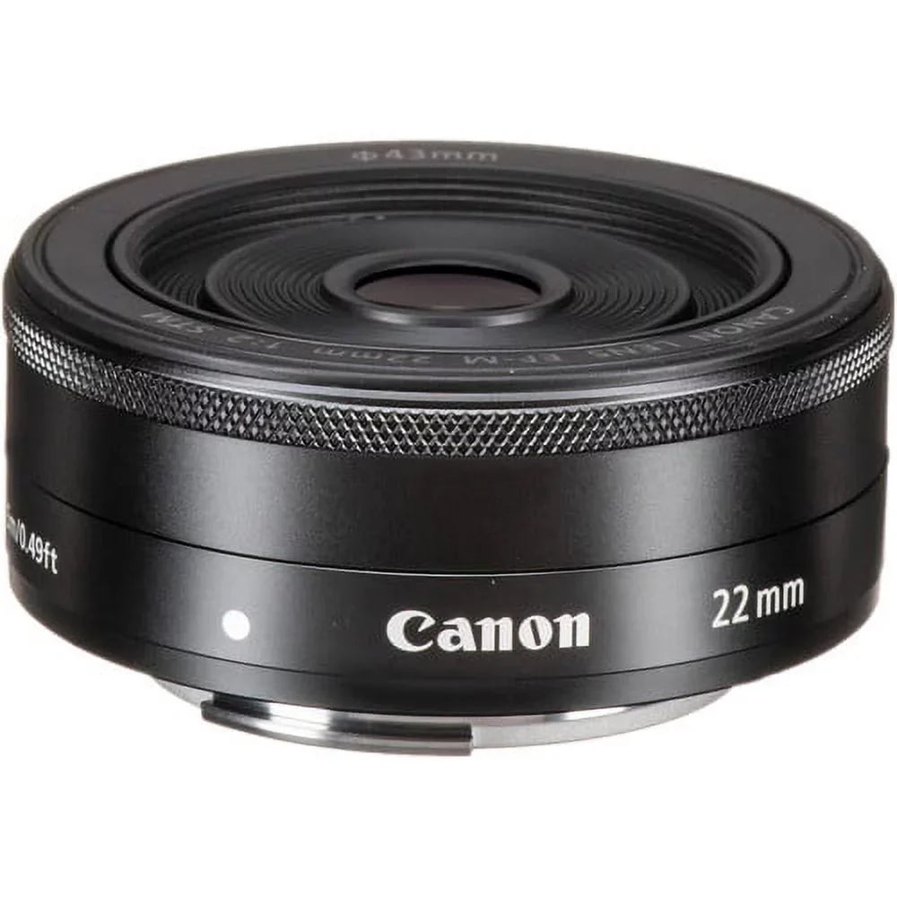 Canon - 22mm f/2  Lens in Black  Compatible with Canon Mirrorless Cameras: Canon  , , , , , ,  Mark , ,  Mark  & More