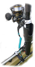 Dual Strap, Fishing Rod, Paddle or Stakeout Pole for Hobie -Rail or Boat Rails