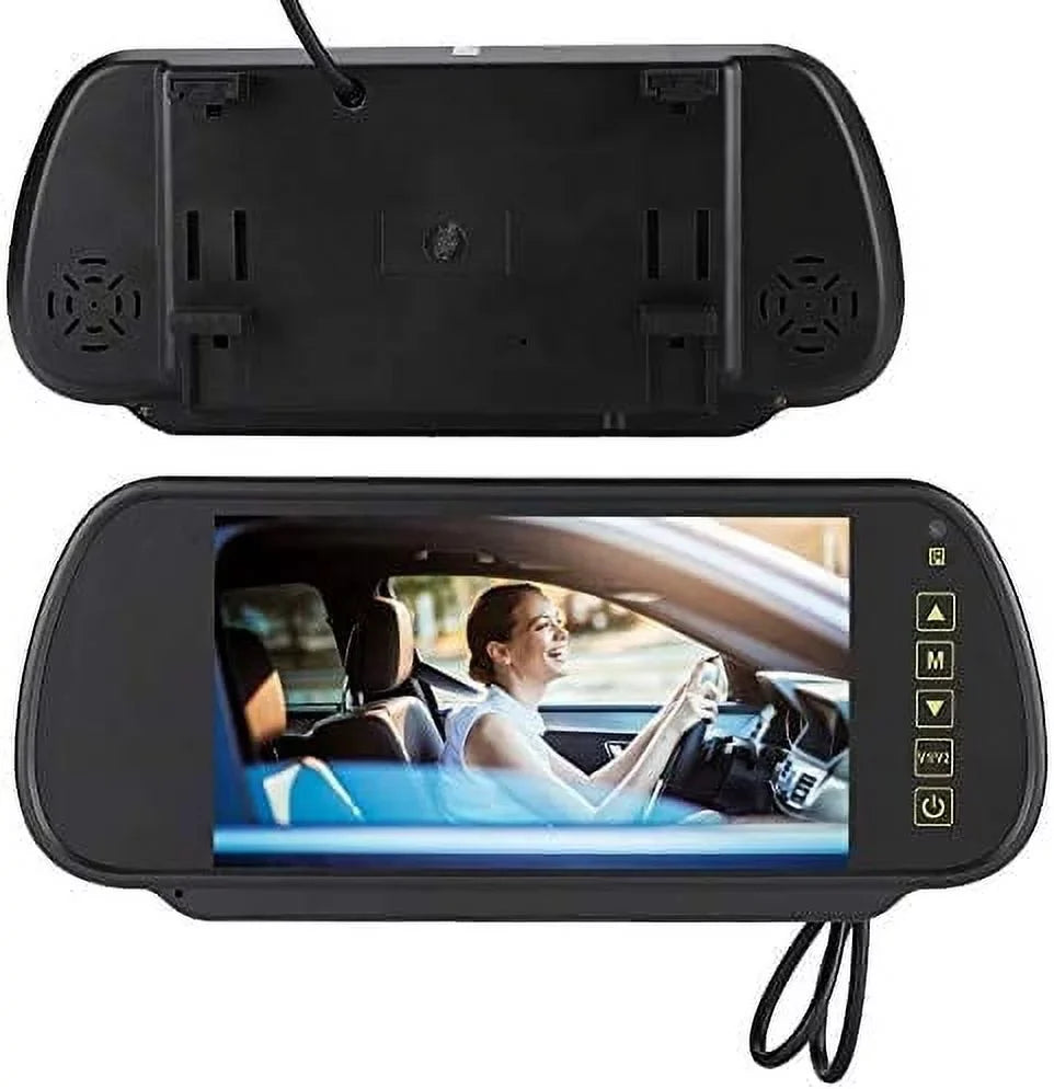 Bileeko Car Rear View Mirror 7 Inch  Vehicle Monitor Screen for Parking
