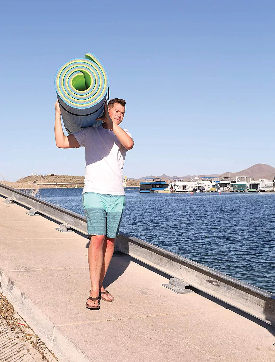 Airhead 11 x 5 Foot WaterMat Roll  Go Swimming Lake Flotation Device