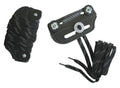 & Sports Hockey Goalie Slider Toe Bridge, Pair - Leather, Nylon Lace, Hardware (Black)