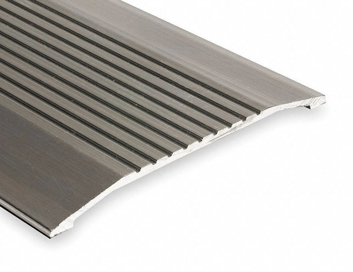 National Guard Saddle Threshold,Fluted Top,3 ft.,Alum  427-3