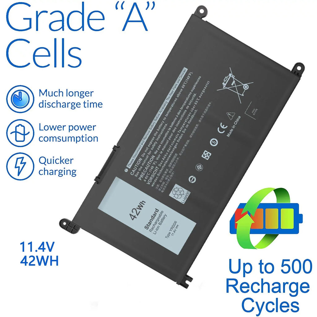 42Wh  Laptop Battery for Dell Inspiron 7586 5482 5485 5491 3310 3493 2in1