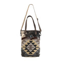 Hand Tooled Upcycled Wool Upcycled Canvas Hair-on Genuine Leather women bag western handbag purse
