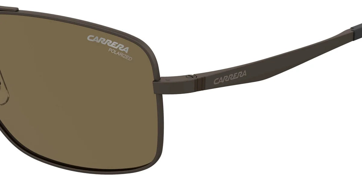 Carrera Polarized Bronze Rectangular Men's Sunglasses  8040/ 009Q/ 60