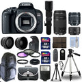 Canon  800D Camera+ 6 Lens 18-55mm , 75-300mm, 50mm, 500mm + 24GB  !