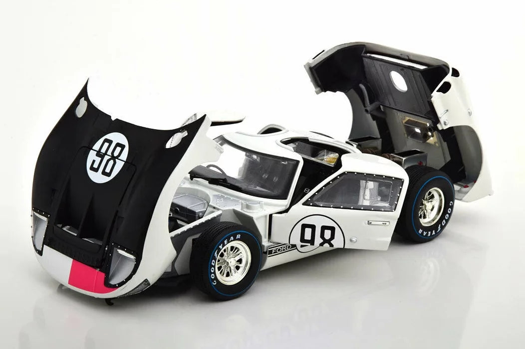 Shelby 1966 Ford -40   #98, White - Shelby Collectibles  - 1/18 scale Diecast Model Toy Car
