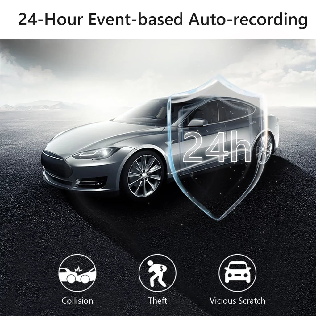 Imou 4MP Dash Cam Car  Video Recorder Night Vision Voice Control 24h Parking Monitor Time Lapse -Sensor Dashcam Front Camera