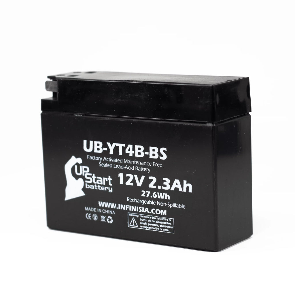 3-Pack UpStart Battery Replacement for 2007 Yamaha  400CC Factory Activated, Maintenance Free, Motorcycle Battery - 12V, 2.3Ah, --