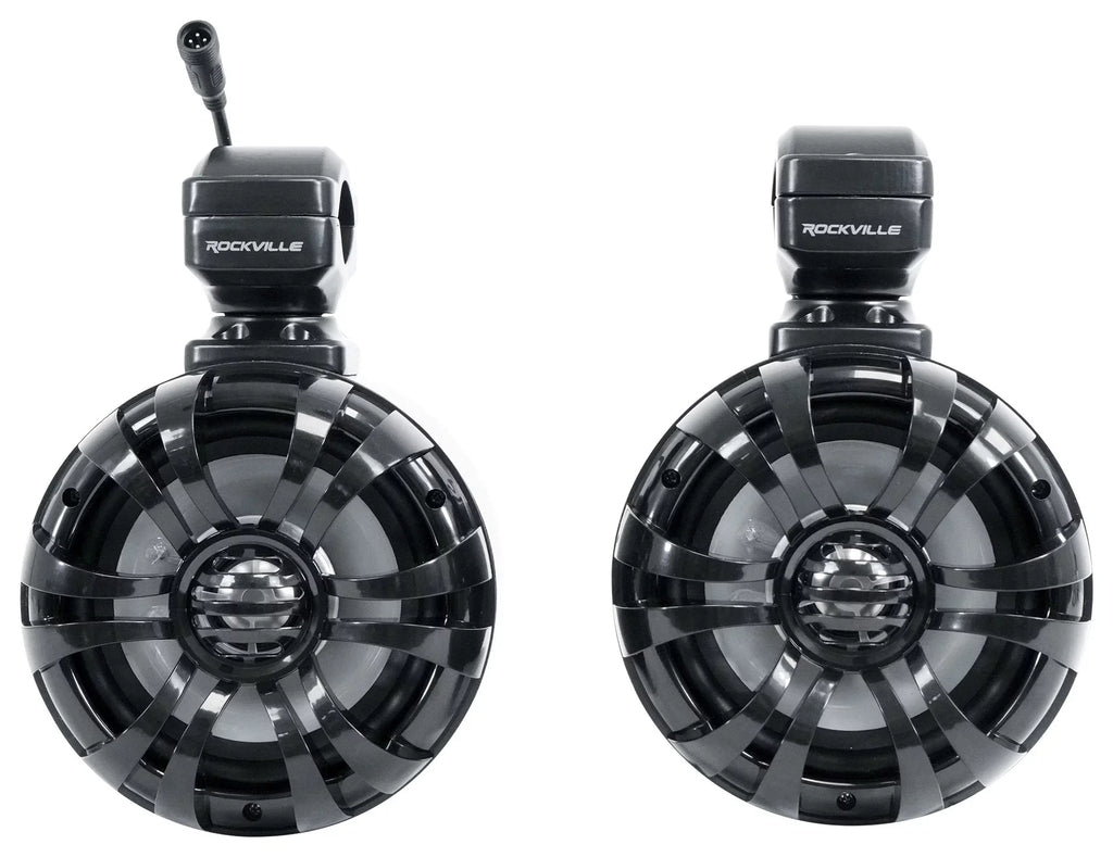 Pair Memphis Audio  Pods+ Tower Speakers+Amp For 2018+ Polaris Ranger