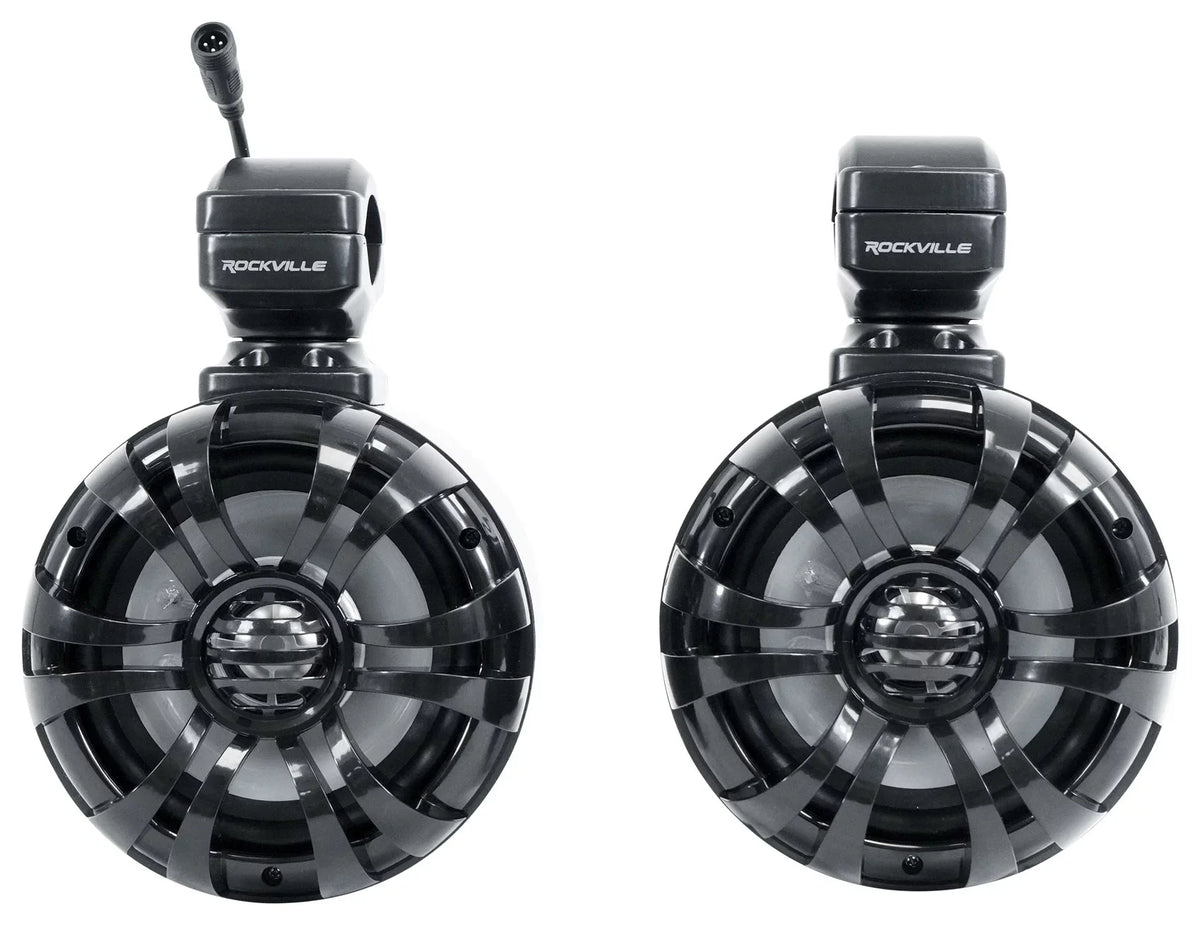 Pair Memphis Audio  Pods+ Tower Speakers+Amp For 2018+ Polaris Ranger