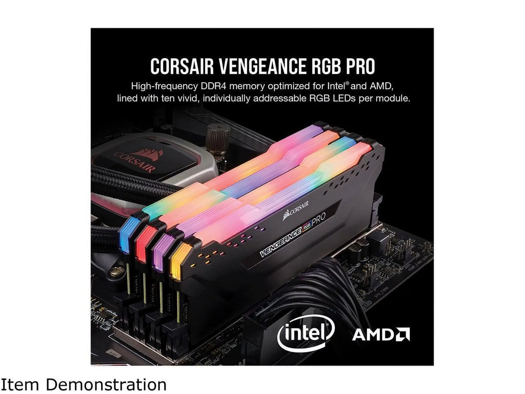 Corsair Vengeance   16GB (2x8GB)  3200MHz   Desktop Memory - Black