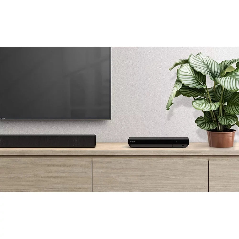 Sony -/  4K  Network Blu-ray Disc Player with Hi-Res Audio Bundle Includes 1 Year Extended Protection Plan and Lexar 64GB JumpDrive   2.0 Flash Drive Black