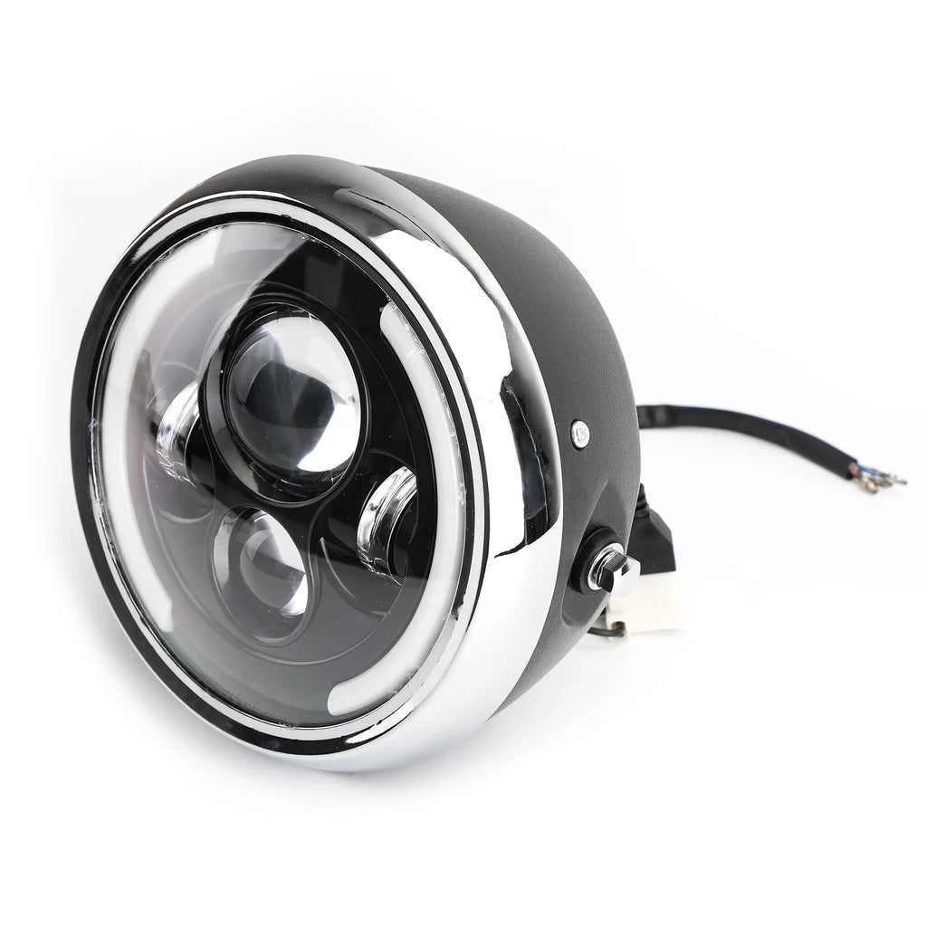 7 Inch  Headlight Hi/Lo Fog Driving  for Motorcycle Dyna Cafe Racer Bobber