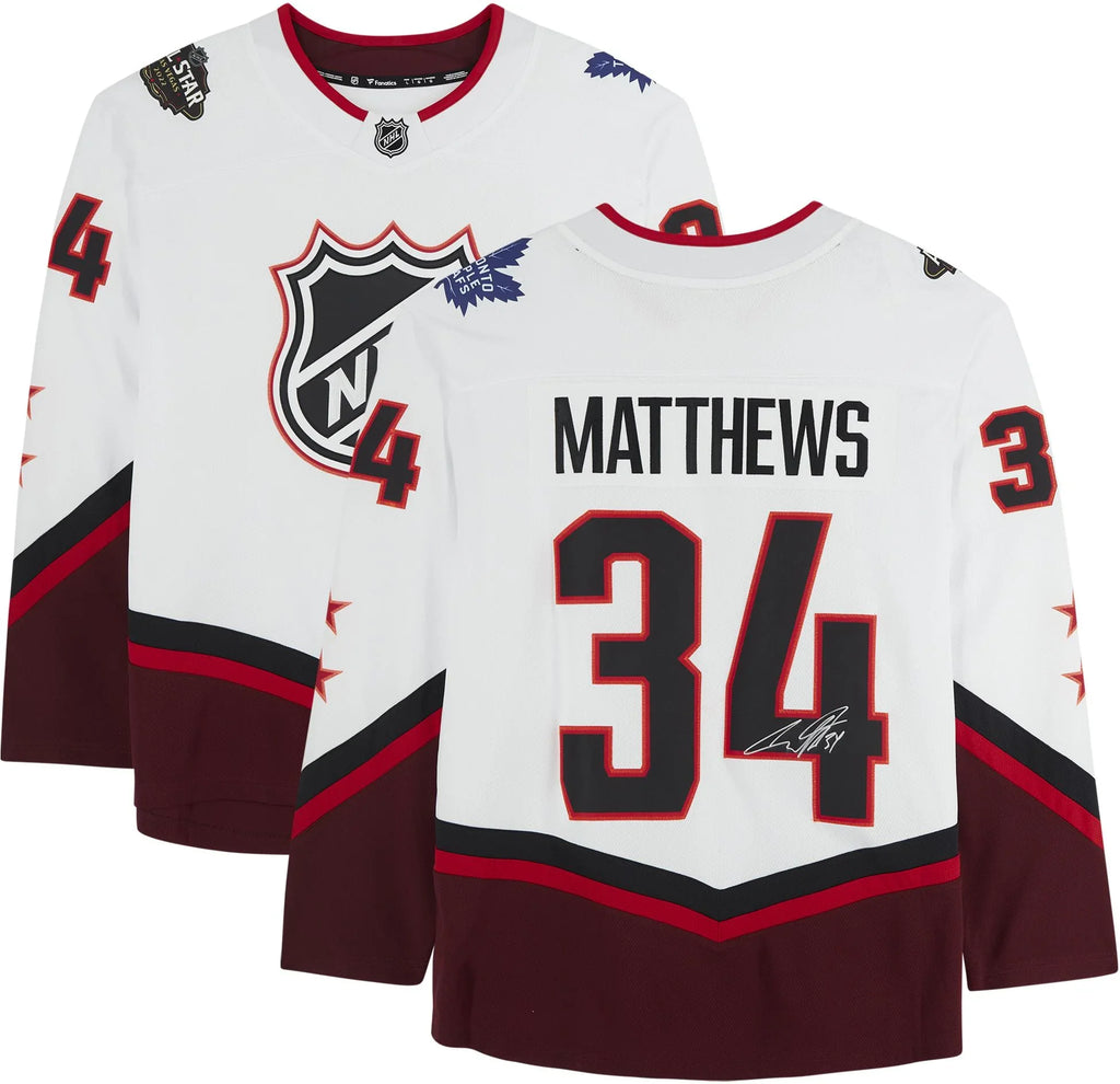 Auston Matthews Toronto Maple Leafs Autographed 2022  All-Star Game White Fanatics Breakaway Jersey - Fanatics Authentic Certified