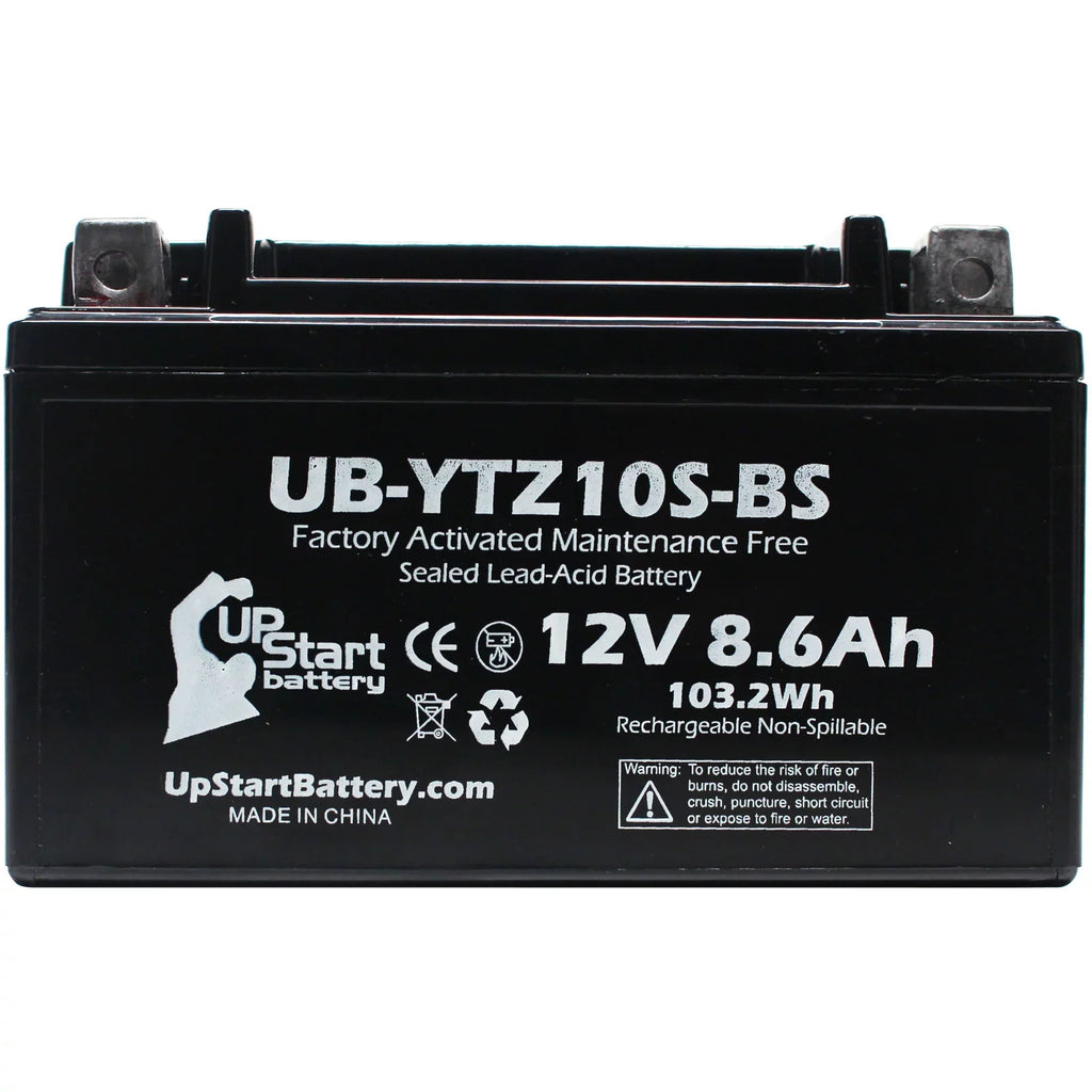 4-Pack UpStart Battery Replacement for 2011 Yamaha - 1000CC Factory Activated, Maintenance Free, Motorcycle Battery - 12V, 8.6Ah, --
